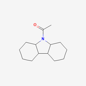 molecular formula C14H23NO B12647646 9-Acetyldodecahydro-1H-carbazole CAS No. 84697-10-9