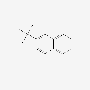 molecular formula C15H18 B12647666 6-(tert-Butyl)-1-methylnaphthalene CAS No. 84029-98-1