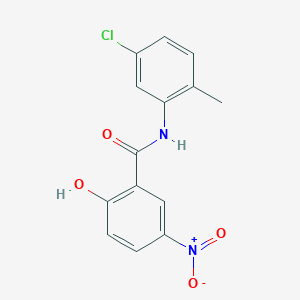 molecular formula C14H11ClN2O4 B12647673 5'-Chloro-2'-methyl-2-hydroxy-5-nitrobenzanilide CAS No. 213460-65-2