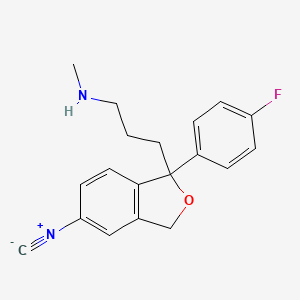 3-[1-(4-fluorophenyl)-5-isocyano-3H-isobenzofuran-1-yl]-N-methyl-1-propanamine