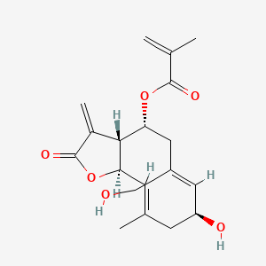 [(3aR,4R,6Z,8S,10E,11aR)-8-hydroxy-6-(hydroxymethyl)-10-methyl-3-methylidene-2-oxo-3a,4,5,8,9,11a-hexahydrocyclodeca[b]furan-4-yl] 2-methylprop-2-enoate