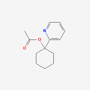 molecular formula C13H17NO2 B12647736 1-(Pyridin-2-yl)cyclohexyl acetate CAS No. 84731-74-8