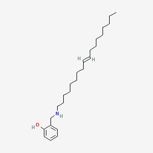 molecular formula C25H43NO B12647807 alpha-(Octadec-9-enylamino)cresol CAS No. 85305-27-7