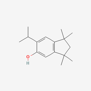 molecular formula C16H24O B12647817 6-Isopropyl-1,1,3,3-tetramethylindan-5-ol CAS No. 93892-41-2