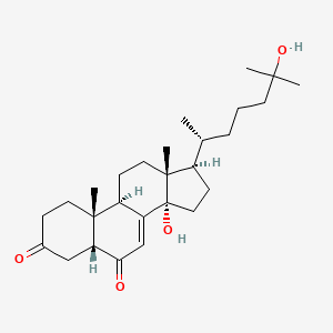 molecular formula C27H42O4 B1264782 2,22-Dideoxy-3-dehydroecdysone 