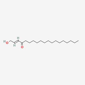 molecular formula C19H36O2 B12647823 1-Hydroxy-2-nonadecen-4-one CAS No. 142465-62-1