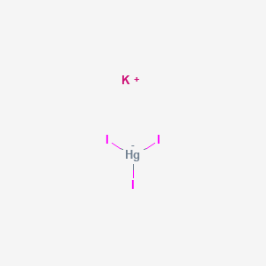 molecular formula HgI3K B1264783 potassium triiodomercurate(II) CAS No. 22330-18-3