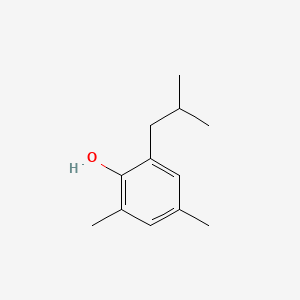 molecular formula C12H18O B12647863 6-(2-Methylpropyl)-2,4-xylenol CAS No. 90474-45-6