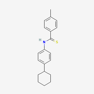 molecular formula C20H23NS B12647894 Benzenecarbothioamide, N-(4-cyclohexylphenyl)-4-methyl- CAS No. 147701-86-8