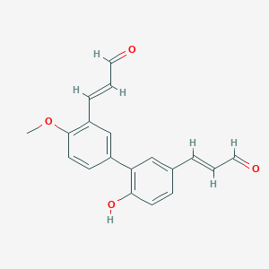 molecular formula C19H16O4 B1264792 4'-Methoxymagndialdehyde 