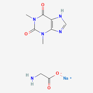 molecular formula C9H12N5NaO4 B1264794 Theophylline Sodium Glycinate CAS No. 8000-10-0