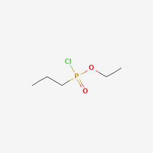 molecular formula C5H12ClO2P B12647941 Propylphosphonochloridic acid, propyl ester CAS No. 28830-00-4