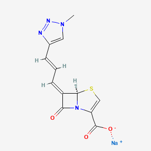 sodium;(5R,6Z)-6-[(E)-3-(1-methyltriazol-4-yl)prop-2-enylidene]-7-oxo-4-thia-1-azabicyclo[3.2.0]hept-2-ene-2-carboxylate