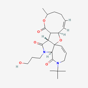 (3R,4Z,12R,15S)-17-tert-butyl-14-(3-hydroxypropyl)-8-methyl-2,9-dioxa-14,17-diazatetracyclo[10.8.0.01,15.03,11]icosa-4,19-diene-10,13,16-trione