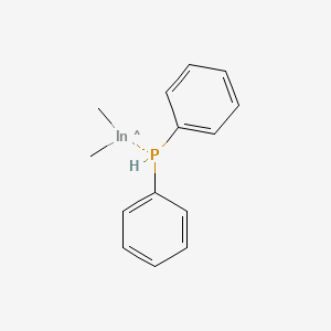 molecular formula C14H17InP B12647992 (Diphenylphosphino)dimethylindium CAS No. 94113-54-9