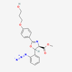 (4R,5R)-5-(2-azidophenyl)-2-[4-(3-hydroxypropoxy)phenyl]-4,5-dihydrooxazole-4-carboxylic acid methyl ester