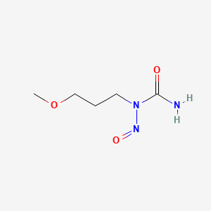 molecular formula C5H11N3O3 B12648006 N-(3-Methoxypropyl)-N-nitrosourea CAS No. 13406-04-7