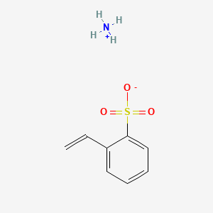 molecular formula C8H11NO3S B12648064 Ammonium vinylbenzenesulphonate CAS No. 51898-85-2