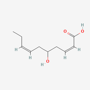 molecular formula C10H16O3 B12648068 (2Z,7Z)-5-Hydroxydeca-2,7-dienoic acid CAS No. 94088-23-0