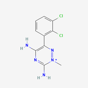 molecular formula C10H10Cl2N5+ B12648075 N2-Methyl lamotrigine CAS No. 1152091-68-3