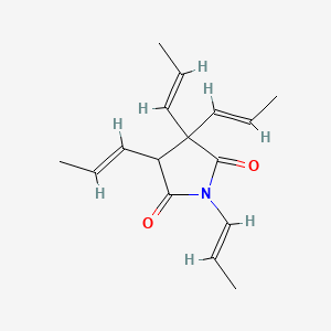 molecular formula C16H21NO2 B12648134 3-(Tetrapropenyl)pyrrolidine-2,5-dione CAS No. 80558-82-3