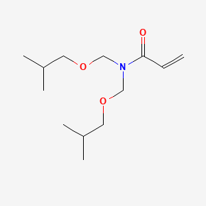 molecular formula C13H25NO3 B12648161 2-Propenamide, N,N-bis((2-methylpropoxy)methyl)- CAS No. 125328-81-6