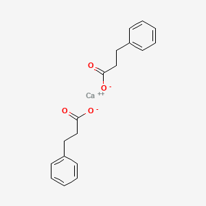 molecular formula C18H18CaO4 B12648179 Calcium bis(3-phenylpropionate) CAS No. 71648-32-3