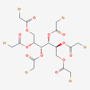 molecular formula C18H20Br6O12 B12648180 D-Glucitol hexakis(bromoacetate) CAS No. 94232-79-8