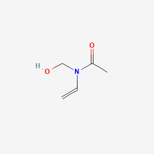 molecular formula C5H9NO2 B12648225 N-(Hydroxymethyl)-N-vinylacetamide CAS No. 83579-26-4
