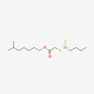 molecular formula C14H28O2S2Sn B12648228 Isooctyl ((butylthioxostannyl)thio)acetate CAS No. 82554-77-6