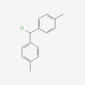 molecular formula C15H15Cl B12648248 Benzene, 1,1'-(chloromethylene)bis(4-methyl- CAS No. 13389-70-3