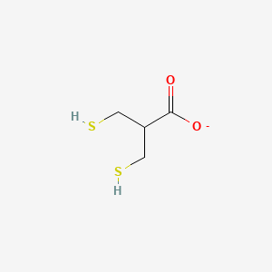 molecular formula C4H7O2S2- B1264825 3-Sulfanyl-2-(sulfanylmethyl)propanoate 