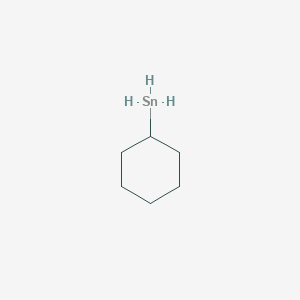 molecular formula C6H14Sn B12648259 Stannane, cyclohexyl- CAS No. 39858-44-1