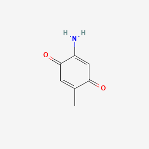 molecular formula C7H7NO2 B12648269 2-Amino-5-methyl-1,4-benzoquinone CAS No. 31679-92-2