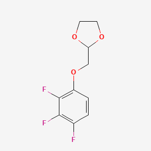 molecular formula C10H9F3O3 B12648282 2-(2,3,4-Trifluoro-phenoxy)methyl-1,3-dioxolane 