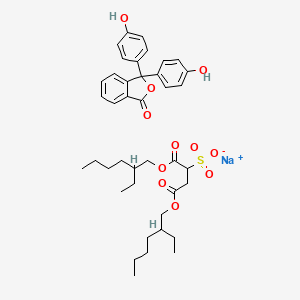 molecular formula C40H51NaO11S B1264830 Docusate sodium mixt. with phenolphtalein CAS No. 89066-78-4