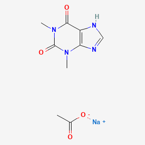 molecular formula C9H11N4NaO4 B1264832 Theophyllol 