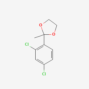 molecular formula C10H10Cl2O2 B12648332 2-(2,4-Dichlorophenyl)-2-methyl-1,3-dioxolane CAS No. 84946-10-1