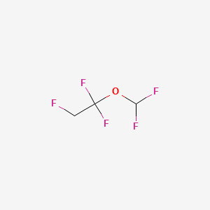 molecular formula C3H3F5O B12648335 1-(Difluoromethoxy)-1,1,2-trifluoroethane CAS No. 69948-24-9