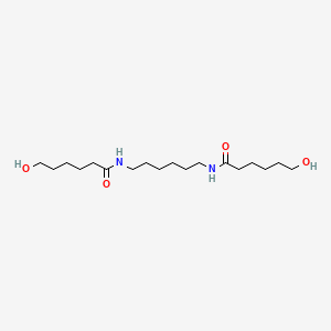 molecular formula C18H36N2O4 B12648362 N,N'-Hexane-1,6-diylbis(6-hydroxyhexanamide) CAS No. 36011-12-8