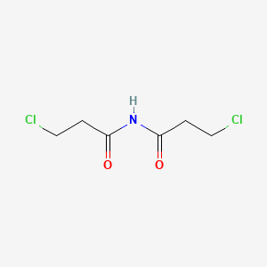 molecular formula C6H9Cl2NO2 B12648371 Propanamide, 3-chloro-N-(3-chloro-1-oxopropyl)- CAS No. 40645-89-4