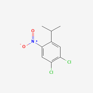 molecular formula C9H9Cl2NO2 B12648463 1,2-Dichloro-4-(isopropyl)-5-nitrobenzene CAS No. 61437-39-6
