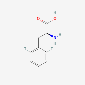 molecular formula C9H11NO2 B12648474 L-Phenyl-2,6-t2-alanine CAS No. 89186-44-7