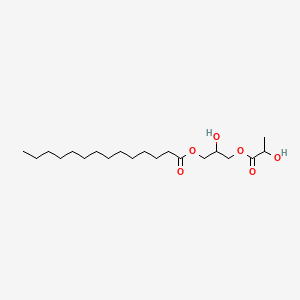 molecular formula C20H38O6 B12648480 2-Hydroxy-3-(lactoyloxy)propyl myristate CAS No. 94138-79-1