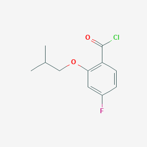 molecular formula C11H12ClFO2 B12648488 2-iso-Butoxy-4-fluorobenzoyl chloride 