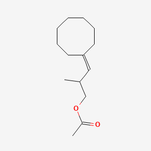 molecular formula C14H24O2 B12648510 3-Cyclooctylidene-2-methylpropyl acetate CAS No. 93892-53-6