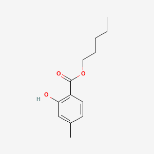 molecular formula C13H18O3 B12648515 Pentyl 4-methylsalicylate CAS No. 94135-10-1
