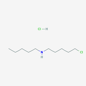 molecular formula C10H23Cl2N B12648545 5-chloro-N-pentylpentan-1-amine;hydrochloride CAS No. 6622-29-3