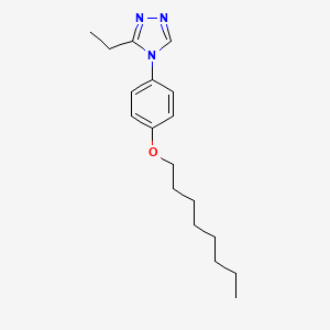 molecular formula C18H27N3O B1264857 3-ethyl-4-(4-octyloxyphenyl)-4H-1,2,4-triazole 