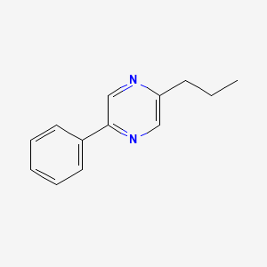 molecular formula C13H14N2 B12648604 2-Phenyl-5-propylpyrazine CAS No. 94021-40-6